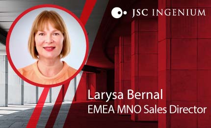 JSC Ingenium - News: JSC Ingenium appoints Larysa Bernal MNO Sales director for EMEA
