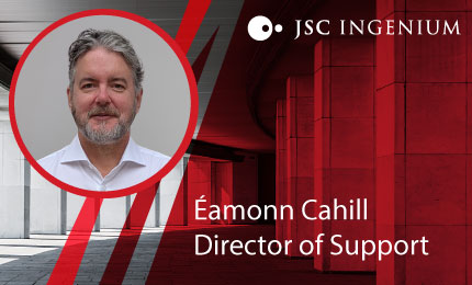 JSC Ingenium - News: JSC Ingenium appoints Éamonn Cahill as new director of Support