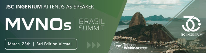 JSC Ingenium analizará el futuro de los MVNOs y la monetización del 5G en el MVNOs World Congress Brasil